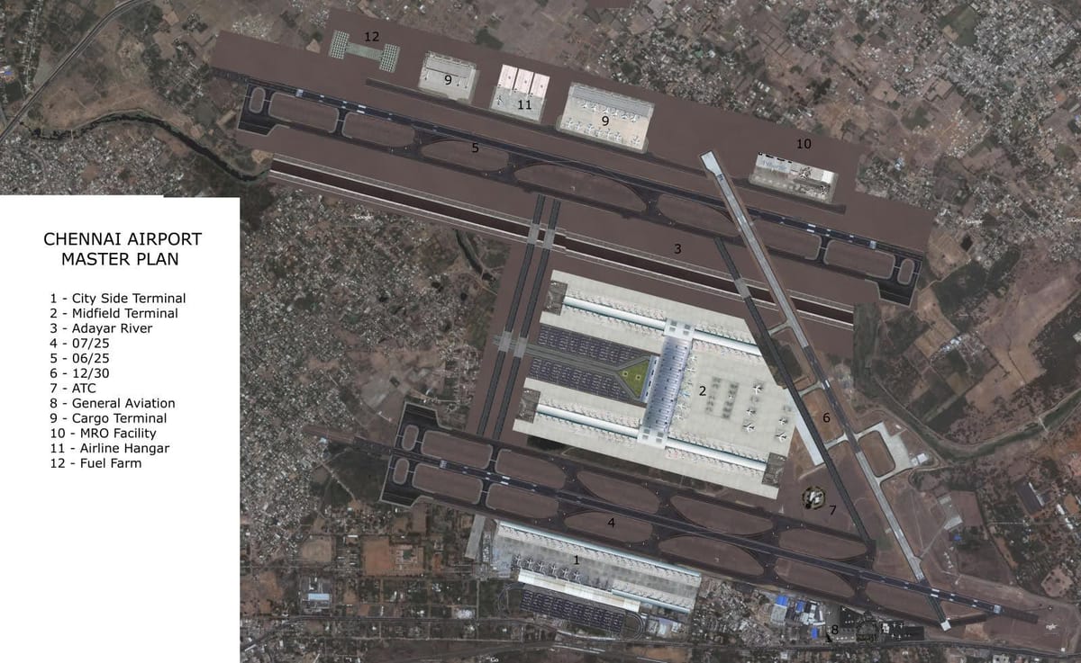 kaart van Chennai airport