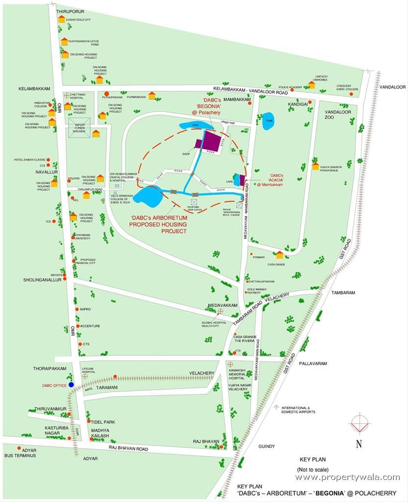 Velachery Chennai kaart