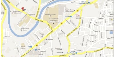 Anna Salai in Chennai kaart
