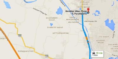 Chennai Avadi kaart