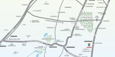 Medavakkam Chennai kaart