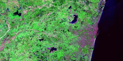Satelliet kaart van Chennai