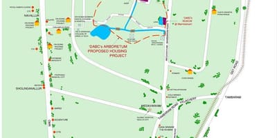 Velachery Chennai kaart