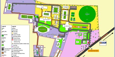 Kaart van VIT Chennai Campus